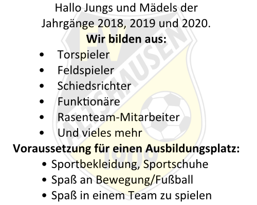 Bambini-Ausbildungsplatz